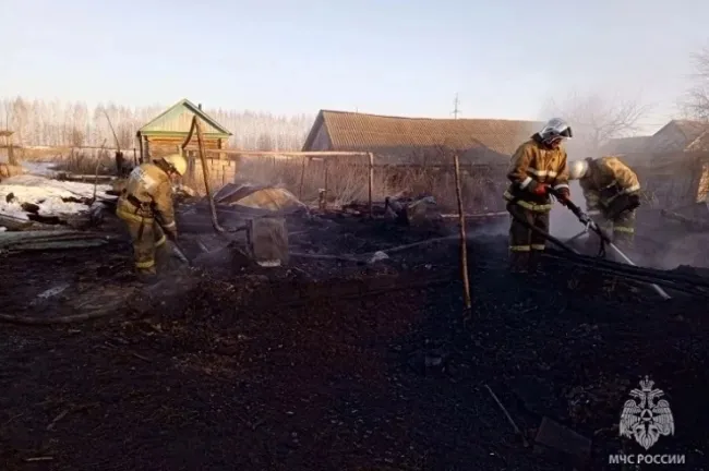 Пожар в доме в селе Тукаево унес жизни двух человек